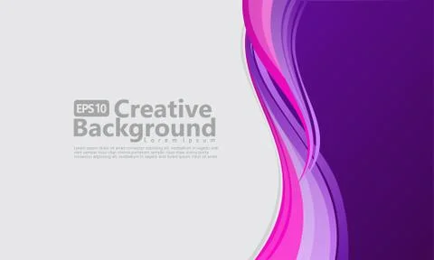 New abstract wave style creative background Stock Illustration
