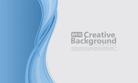 New abstract wave style creative background Stock Illustration
