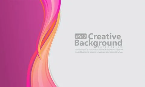 New abstract wave style creative background Stock Illustration