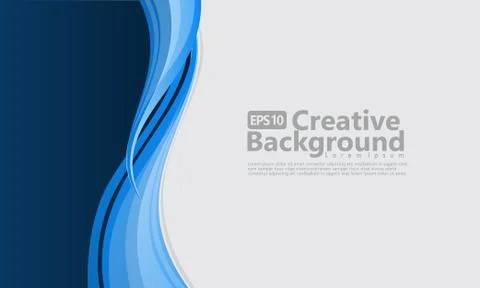 New abstract wave style creative background Stock Illustration