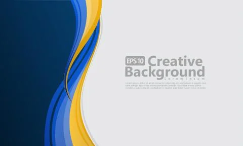 New abstract wave style creative background Stock Illustration