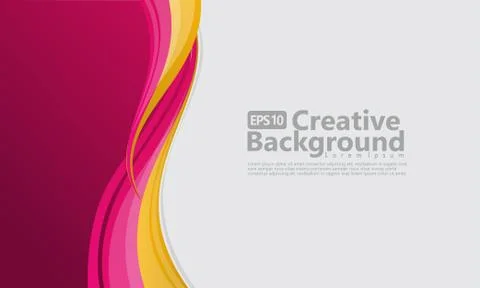 New abstract wave style creative background Stock Illustration