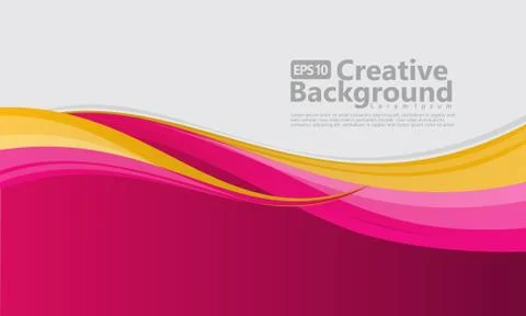 New abstract wave style creative background Stock Illustration