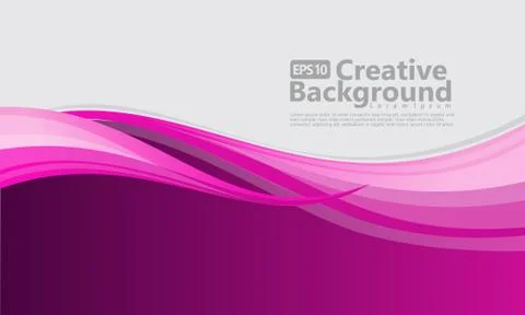 New abstract wave style creative background Stock Illustration