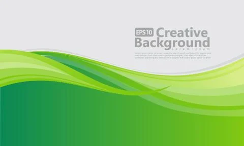 New abstract wave style creative background Stock Illustration