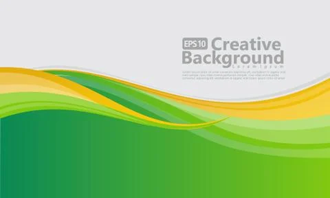 New abstract wave style creative background Stock Illustration