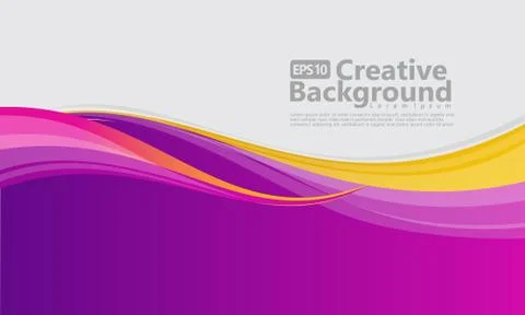 New abstract wave style creative background Stock Illustration