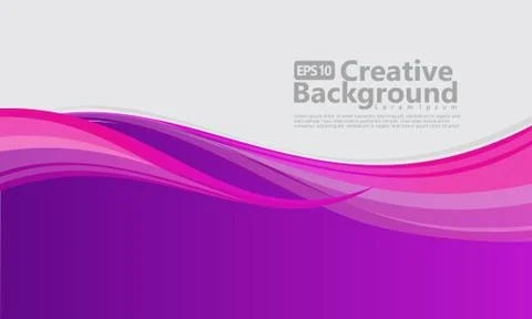 New abstract wave style creative background 库存插图