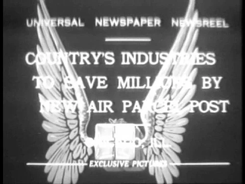 New air parcel post saves money and time for industries, as seen in Chicago, Stock Footage 75762586