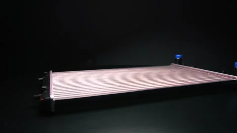 A new aluminum radiator 스톡 동영상 244042056