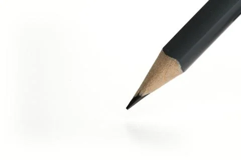 New amazing gray triangular pencil isolated.on white background Stock Photos