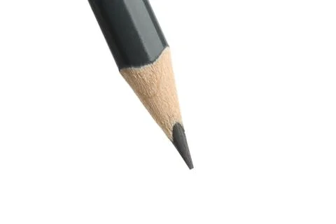 New amazing gray triangular pencil isolated.on white background Stock Photos