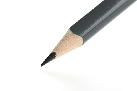 New amazing gray triangular pencil isolated.on white background Stock Photos