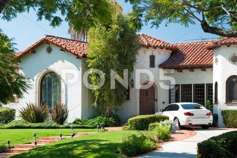 New american dream home Stock Photos