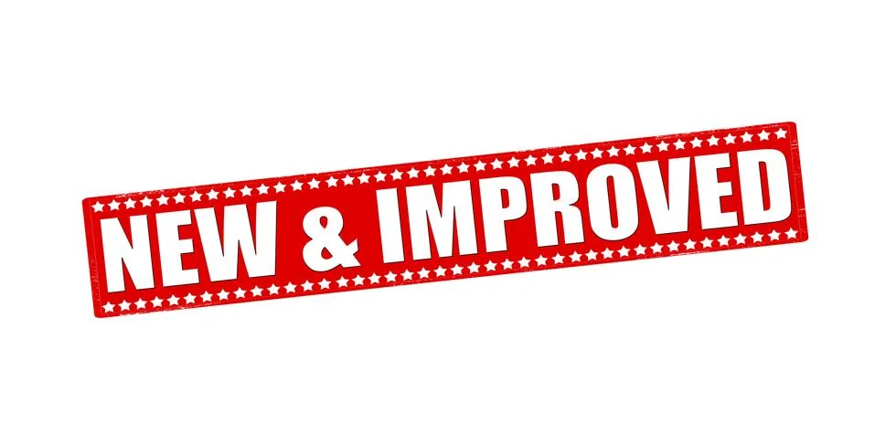New and improved Stock Illustration