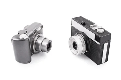 New and old camera Stock Photos
