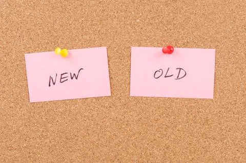 New and old words Stock Illustration