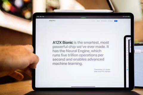 New Apple Computers iPad Pro tablet a12 x bionic Stock Photos