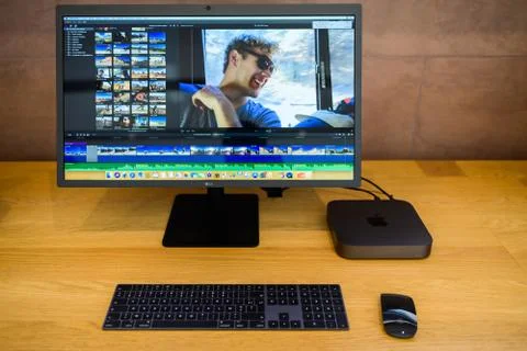 New Apple Mac Mini 2018 computer Stockfoto's