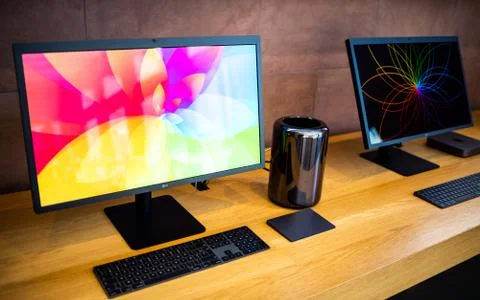 New Apple Mac Mini 2018 computer Stock Photos