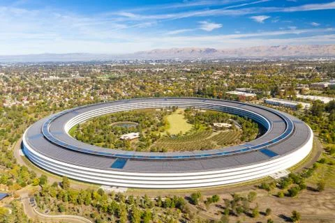 New Apple offices located in Silicon Valley, San Francisco Bay Area Stock Photos