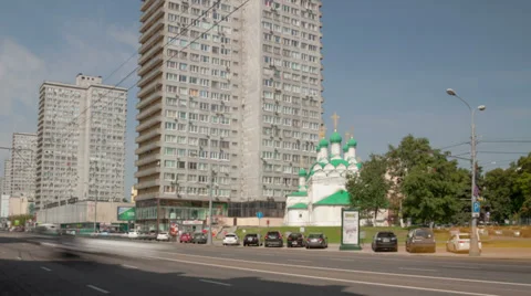 New Arbat walking hyperlapse 库存影片 27786999