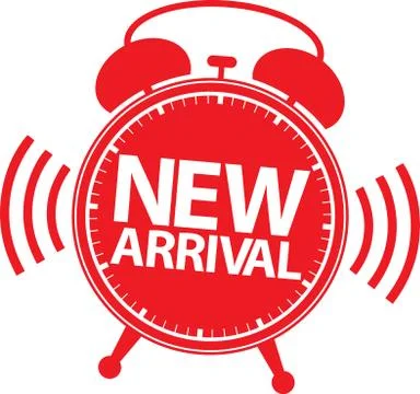 New arrival alarm clock icon, vector illustration Stock Illustration