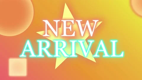 New Arrival Animated Interface On Gradient Background for Online shop Stock Footage 208004157