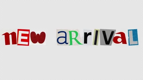 New Arrival graphic paper cut Stop Motion, magazine collage, ransom note st.. Video stock 336663060