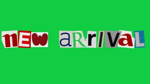 New Arrival graphic paper cut Stop Motion, magazine collage, ransom note st.. Video stock 336700261