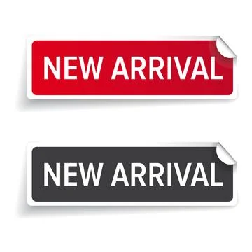 New arrival label Stock Illustration
