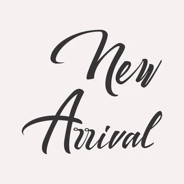 New Arrival Lettering vector card Иллюстрация