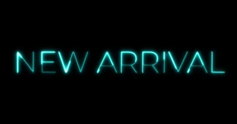 New arrival neon text animation Stock Footage 287401475