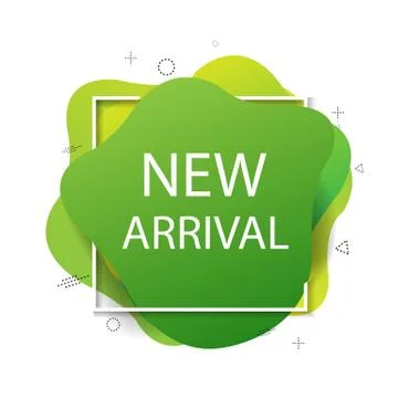 New Arrival Speech Bubble Isolated White Background Stock Illustration