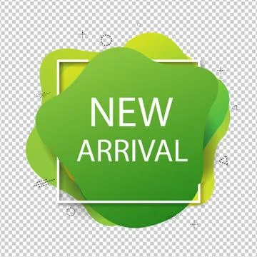 New Arrival Speech Bubble Isolated Transparent Background Stock Illustration