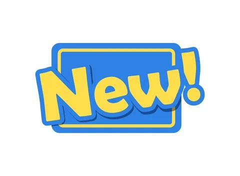New arrival sticker icon in flat style. Promotion label vector illustration.. Stock Illustration