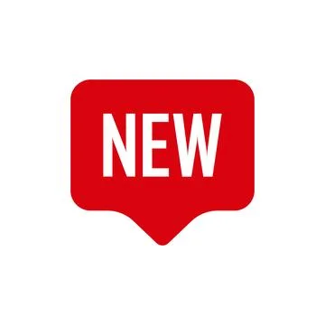 New arrival sticker icon in flat style. Promotion label vector illustration.. Stock Illustration