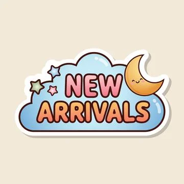 New-arrivals-label Illustration