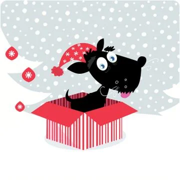 New Art in shop : hand-drawn Cute doggie Illustrazione stock