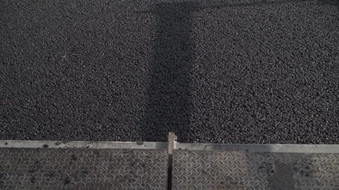 New asphalt paved on the road. Stock Footage 316734376