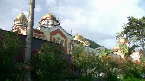 New Athos Monastery Stock Footage 27119315