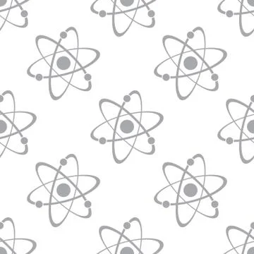 New Atom seamless pattern Illustrazione stock
