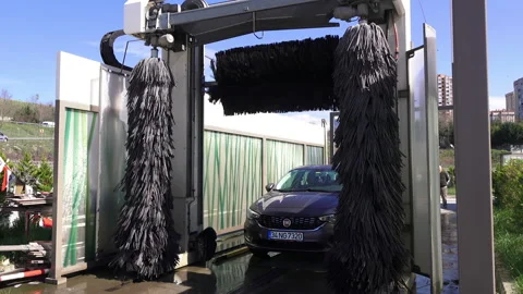 New automatic car wash Stock Footage 87137829