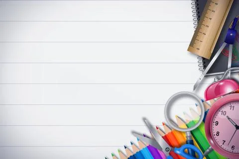 New Back to school background Stock Illustration