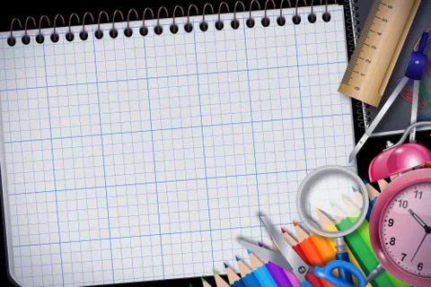 New Back to school background Stock Illustration