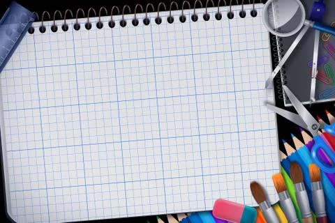 New Back to school background Stock Illustration