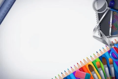 New Back to school background Stock Illustration