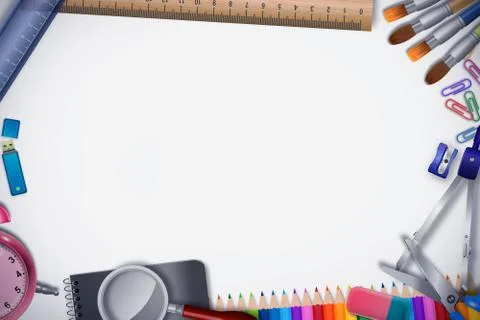 New Back to school background Stock Illustration