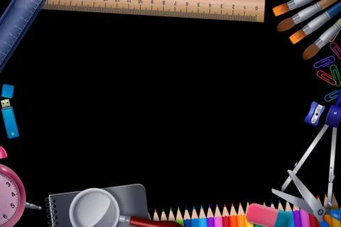 New Back to school background Stock Illustration