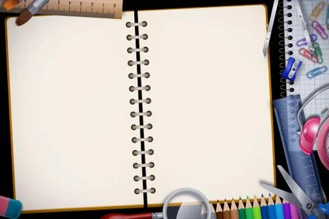 New Back to school background Stock Illustration